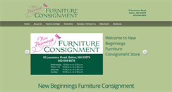 Desktop Screenshot of newbeginningsfurniture.com