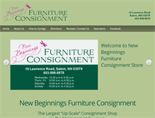 Tablet Screenshot of newbeginningsfurniture.com